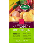 Сухое удобрение ДОБРАЯ СИЛА С ЦЕОЛИТОМ Картофель-Корнеплоды, пакет 900 гр