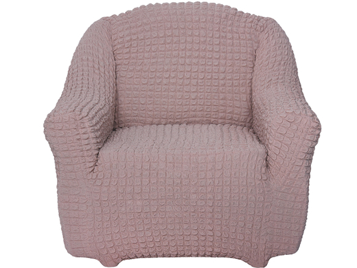Чехол на кресло без оборки Модерн, цвет Пудра