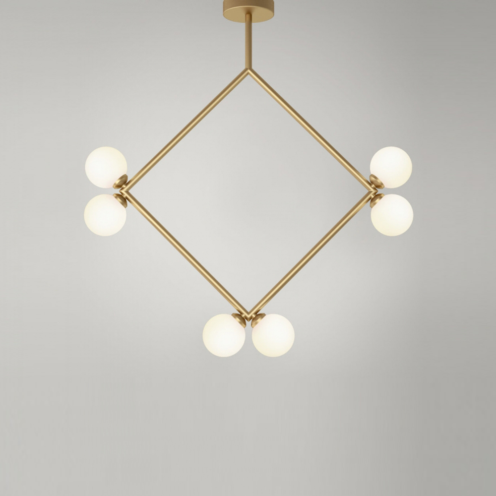 Потолочный дизайнерский светильник  Rhombus by Atelier Areti (золотой)