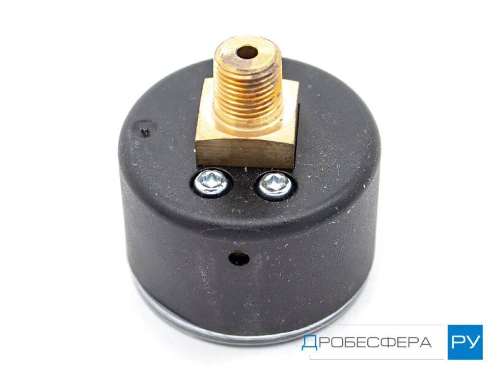 Манометр для компрессора 1 бар (0,1 МПа) осевой R 1/8" диаметр 39 мм арт. M043-P01