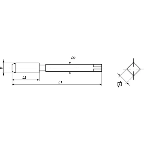 Метчик машинный DIN 371/15° M5 VÖLKEL 37634