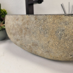 Каменная раковина из речного камня RS-63430 (52*40*15) 0123
