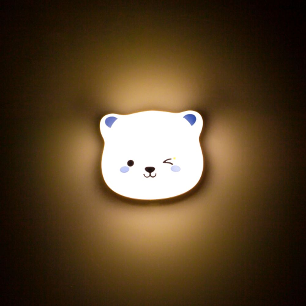 Ночник - светильник светодиодный ЭРА NLED-466-1W-W настенный аккумуляторный белый