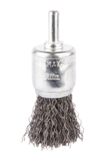 Щетка проволочная кистевая (d25 мм, толщ. проволоки 0.3 мм, гофрированная, металл, 6 мм) Makita D-40026
