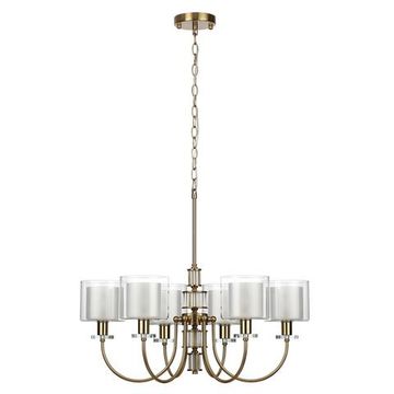 5088/6 CLASSIC ODL25 635 античная бронза/стекло Люстра E14 6*40W SAGA