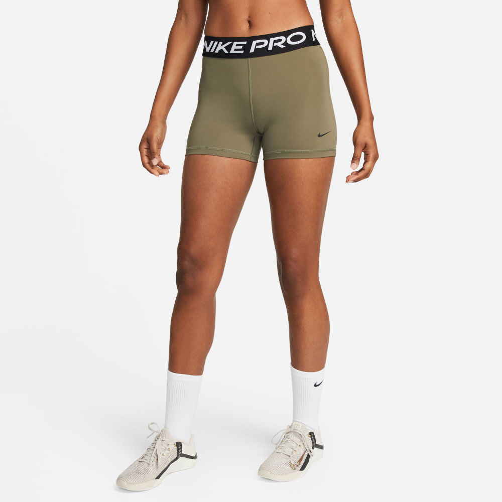 Женские теннисные шорты Nike Pro Ball Shorts Women - Olive, Black