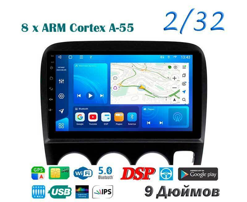 Topway TS18 2+32GB 8 ядер для Honda CR-V 1995-2001