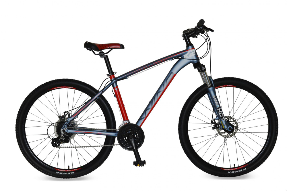 Велосипед WIND K2  27,5" 17" 24-spd, серо-красный
