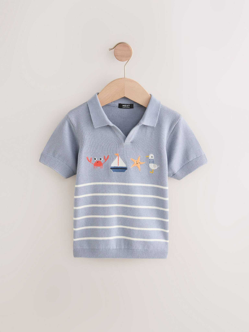 Поло для мальчика Next AL5-127, Серый