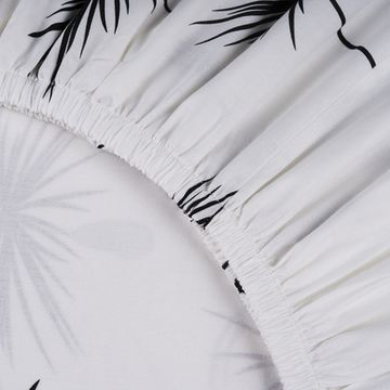 Простыня на резинке  Fiori 6,  180x200х30 , ранфорс  DOMTEKC