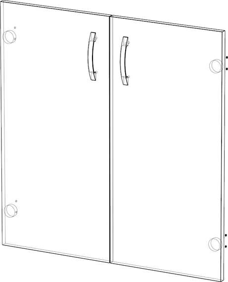 Двери низкие из ЛДСП