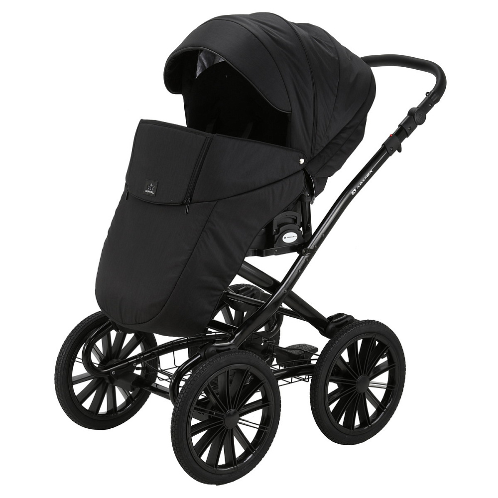 Детская коляска Adamex Chantal Retro 3 в 1 C213 (черный)