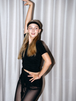 Топ с запахом на завязках с коротким рукавом