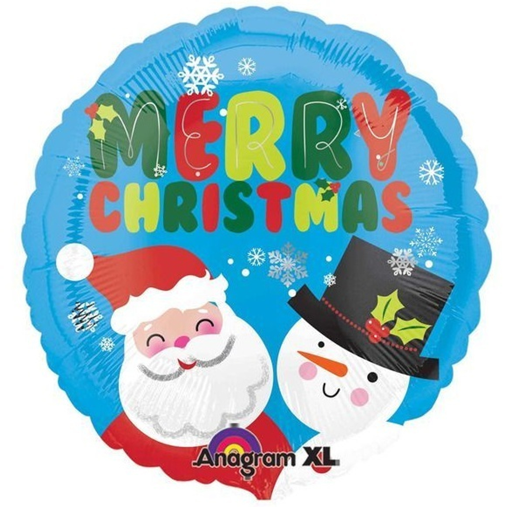 Круг "Санта и Снеговик"