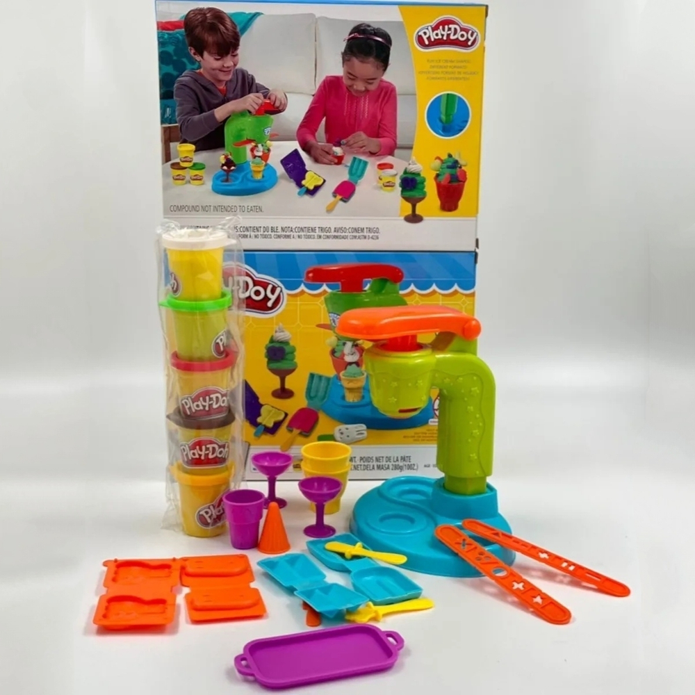Игровой набор для лепки, набор пластилина Play-Doh, Плей До "Кафе Мороженого, Глакси"