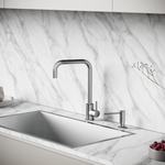 Смеситель для кухни из нержавеющей стали Sancos Stainless, с поворотным Г изливом, SC12002SS