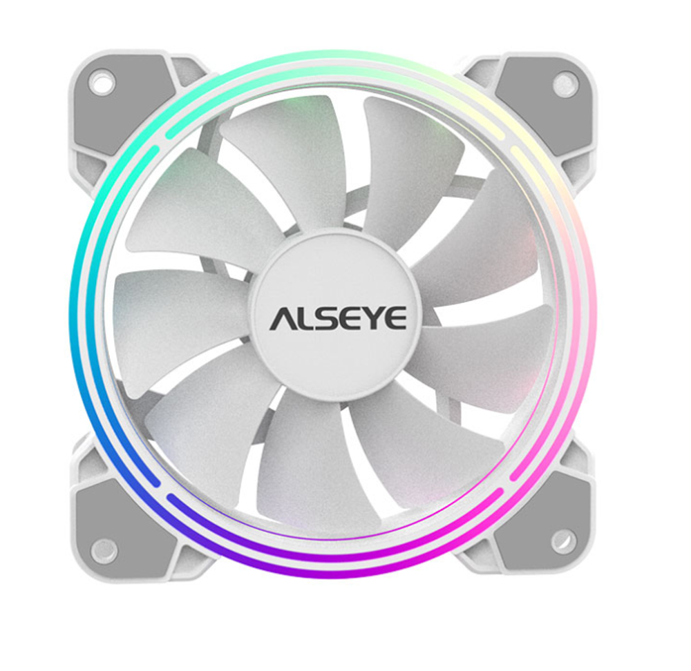 Вентилятор Alseye HALO 4.0, 120мм, 800~2000rpm, 4-pin, белый/ARGB, 45.2CFM, 35дБ (AS.04.02.0060)