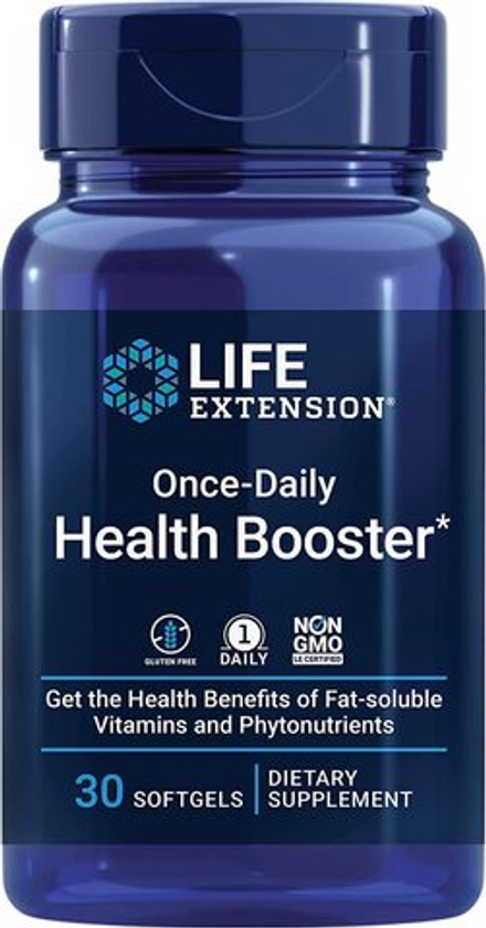 Life Extension, Добавка для здоровья, Once-Daily Health Booster, 30 капсул