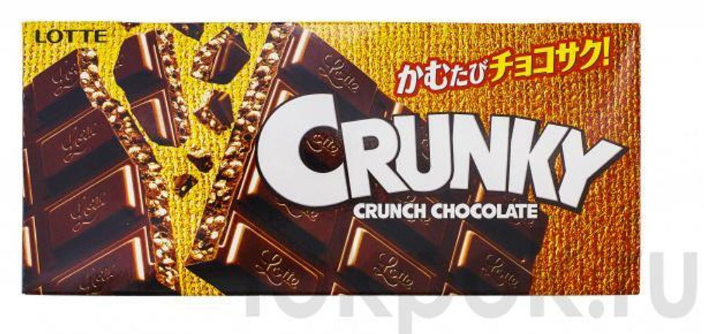 Шоколад хрустящий Crunky Lotte, 45 гр