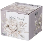 Сахарница фарфоровая 400мл «Белый цветок»