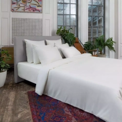 Постельное белье 2 спальное Mollen жемчужно-белое