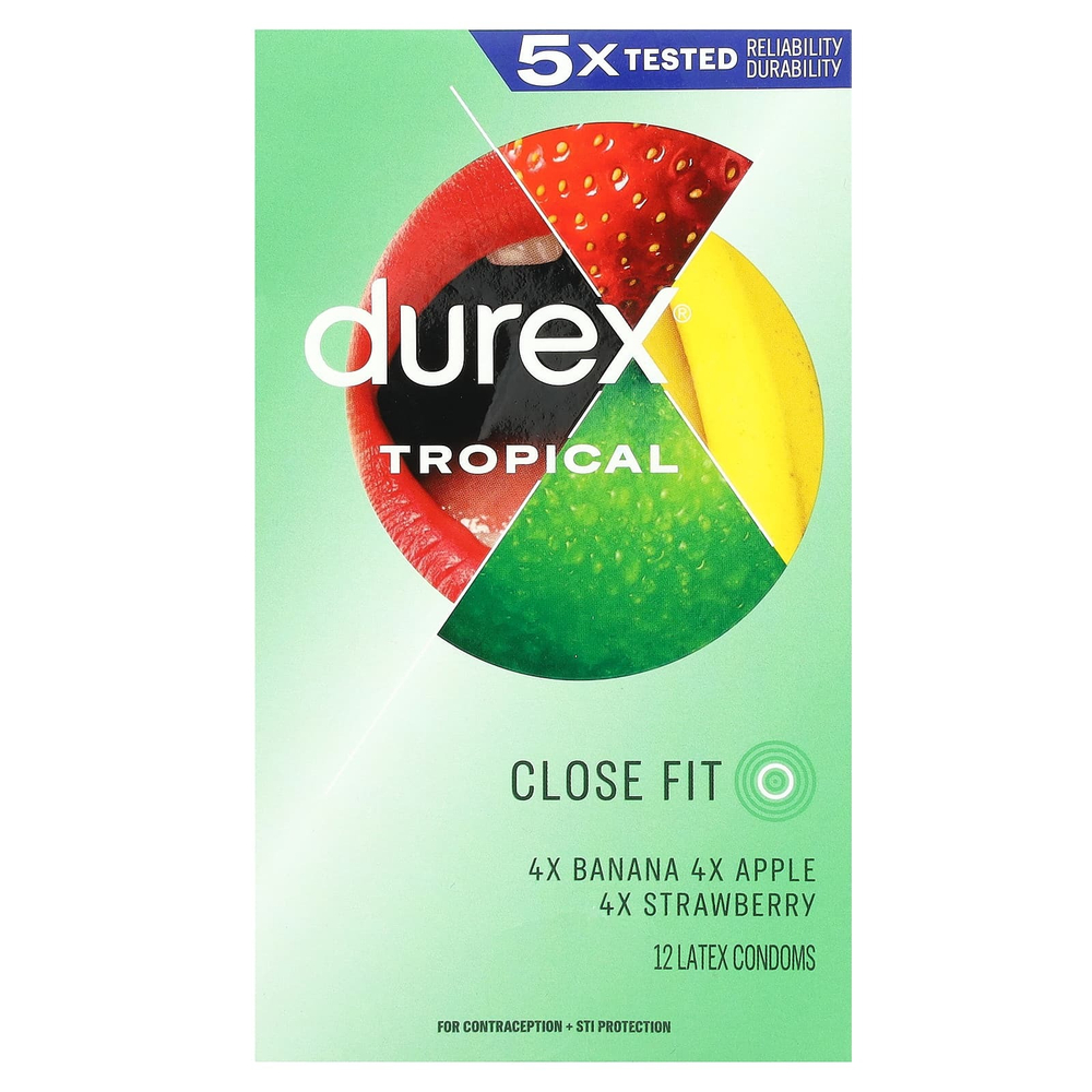 Durex, Tropical, плотное прилегание, 12 шт.