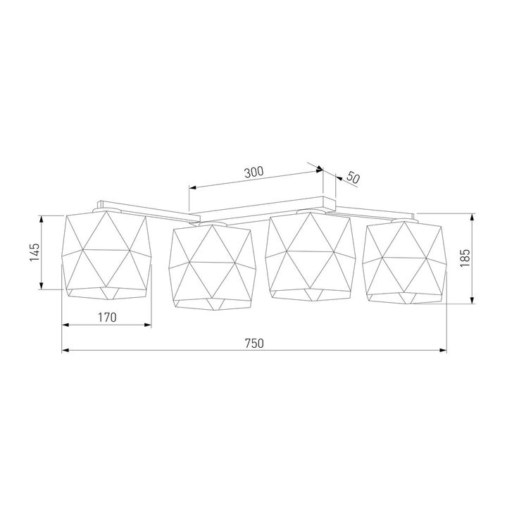 Потолочная люстра TK Lighting 3249 Siro White