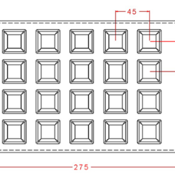 703 | Форма для шоколадных конфет &quot;Куб&quot; (275*175мм)
