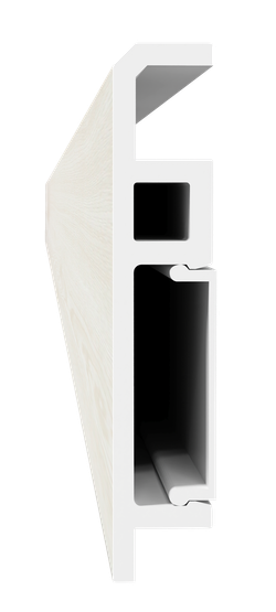 Напольный плинтус ПВХ Foresta Grace Дуб Беленый FC 001 2000х70х13 мм