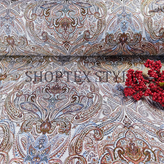 Ткань Гобелен premium — «Гранд сирень»