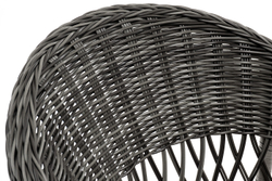 "Сицилия" плетеный стул из искусственного ротанга, цвет графит