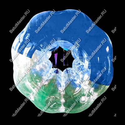 Бампербол «Прозрачно-синий», ПВХ, диаметр 1 м