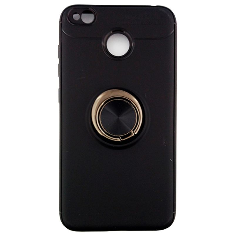 Чехол AUTO FOCUS (с держателем кольцом) для Xiaomi Redmi 4X (Black)