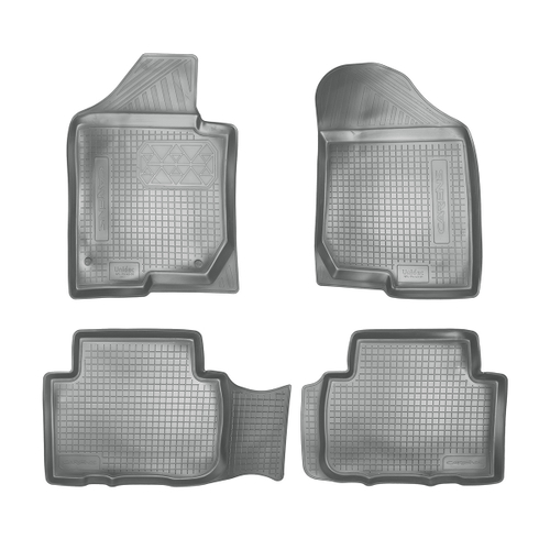 Ковры в салон Norplast/Unidec для Kia Carens в кузове FG (2006-)Полиуретан,Серый, арт.NPL-Po-43-01-G