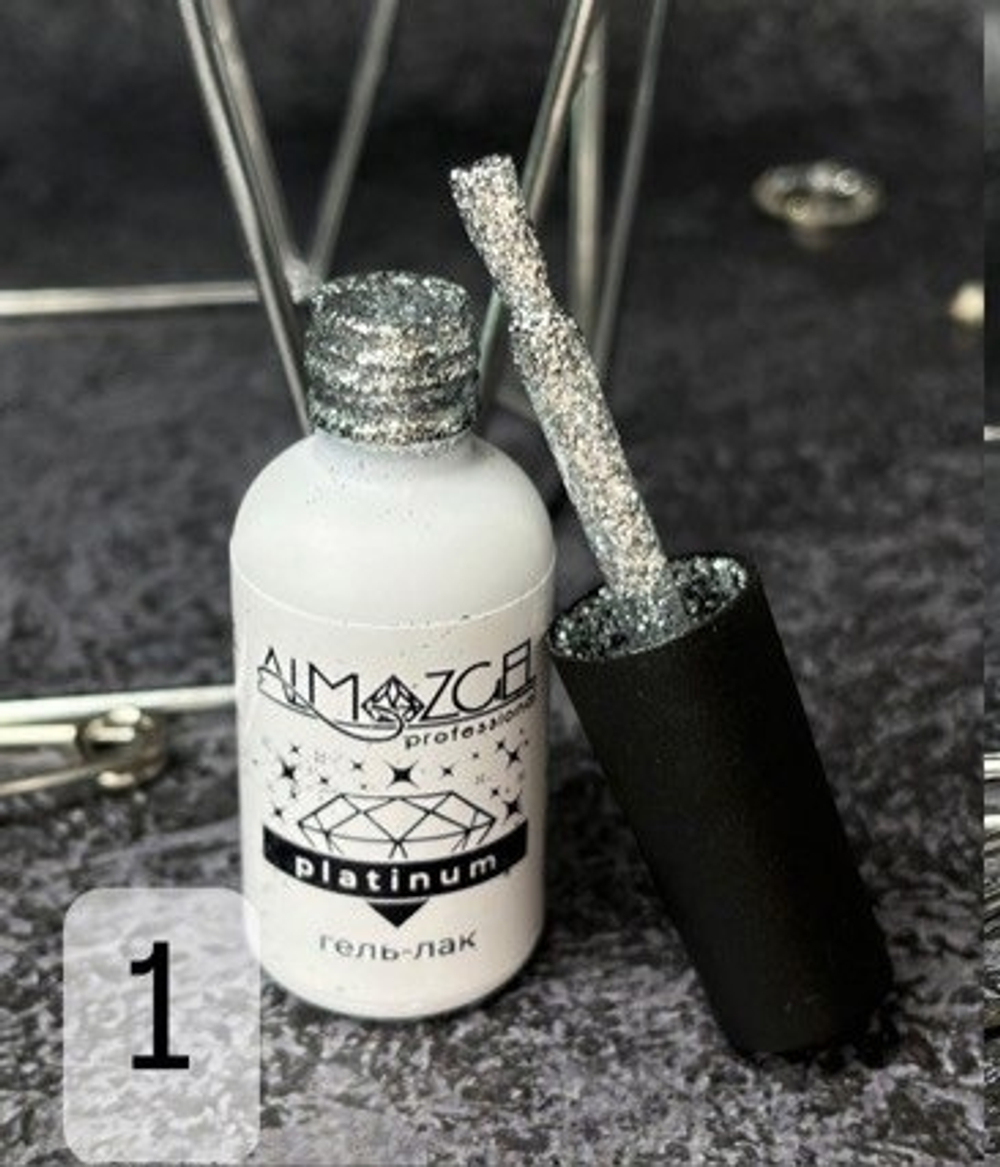 Гель-лак Almazgel "Platinum" №1, 8 мл