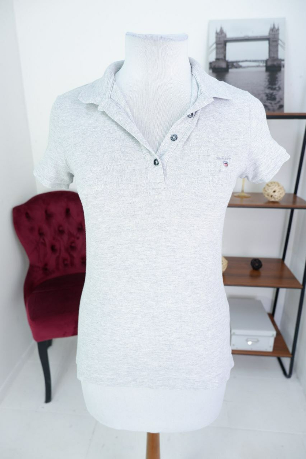 Футболка Gant хлопковая на каждый день 42 размер