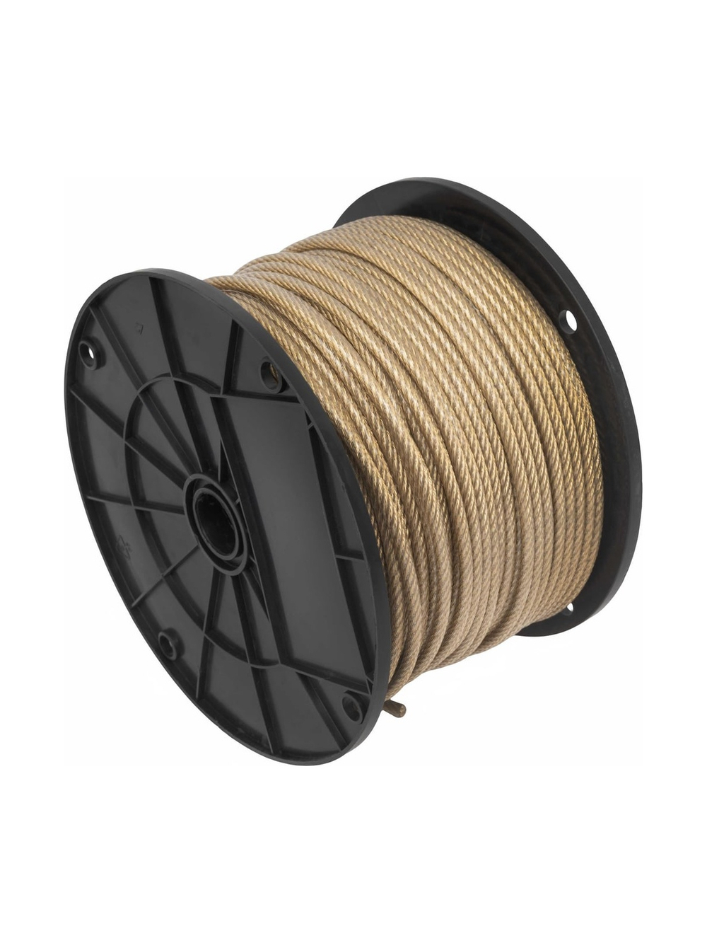 Стальной трос Gigant 5/6мм в ПВХ оплетке 100м латунированная GSC-010