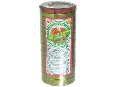 Крышка для консервирования 20шт винтовая d82 ТВИСТ-ОФФ (золото, моноцвет)