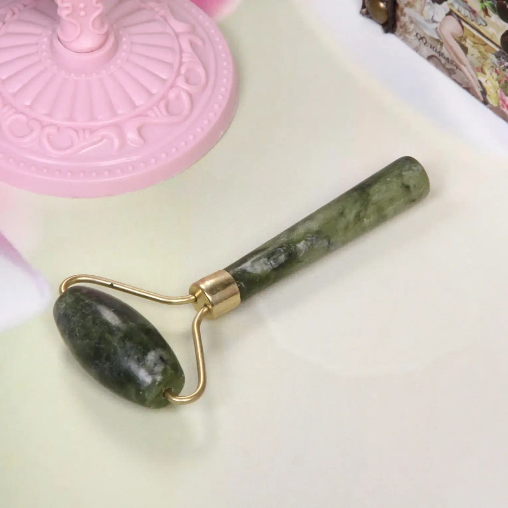 Массажер для лица и шеи декольте «Gua sha - Яшма», в пакете, 14,5*4см