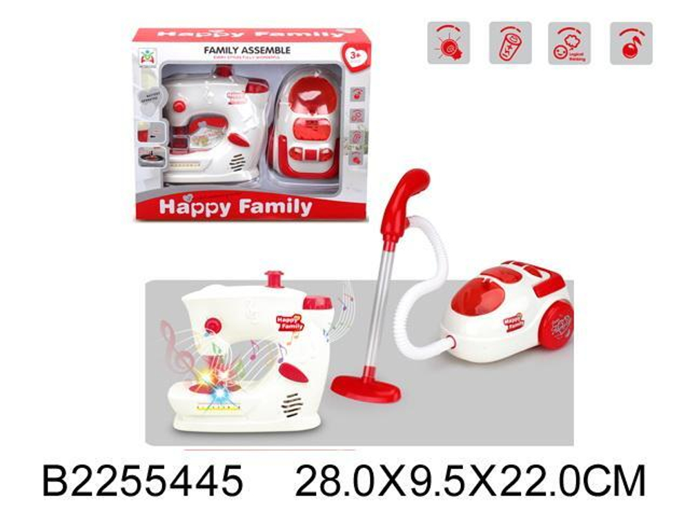 Набор быт.техники (пылесос + швейная машинка), коробка LS8257K