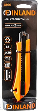 Нож строительный FINLAND 18мм (1866)