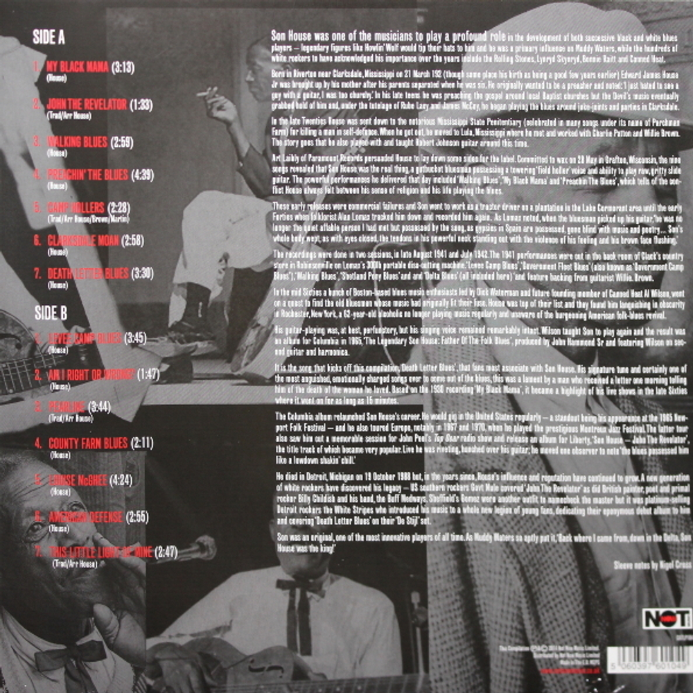 Son House / Raw Delta Blues - The Very Best Of Delta Blues (LP)