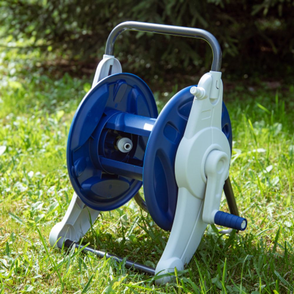 GWHR6-050 GREEN APPLE Катушка компактная с ручкой для переноса и хранения шланга, до 12мм, до 3 | GREEN APPLE