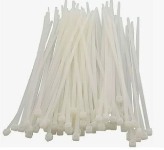 Хомут пластиковый 4*300 белый М5 а04300б