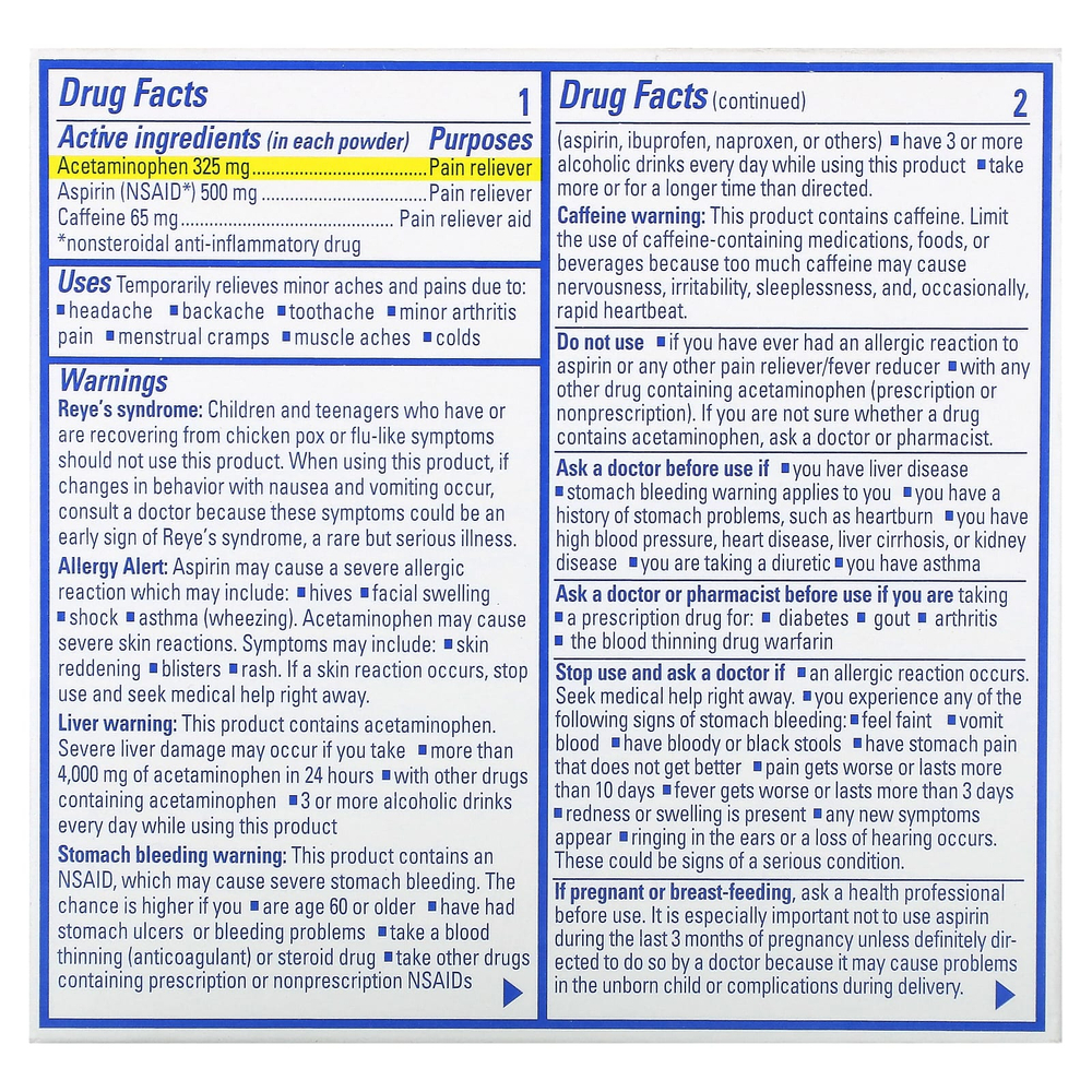 Goody's, порошок от головной боли, холодный апельсин, 24 пакетика