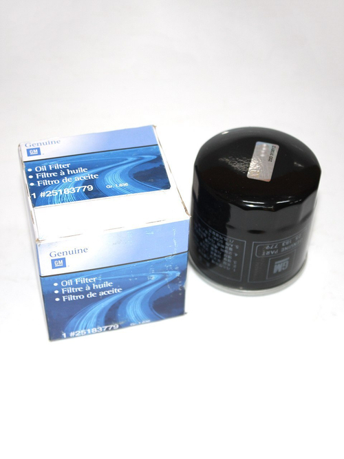 Фильтр масляный двигателя 25183779 для Chevrolet Aveo, Spark