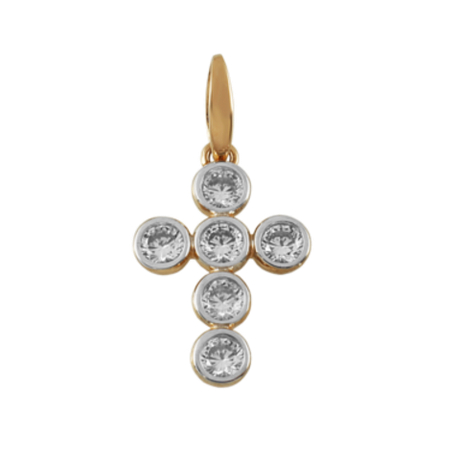 Подвеска из золота с фианитами