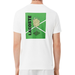 Теннисная футболка Lacoste Ultra Dry Printed Tennis - white