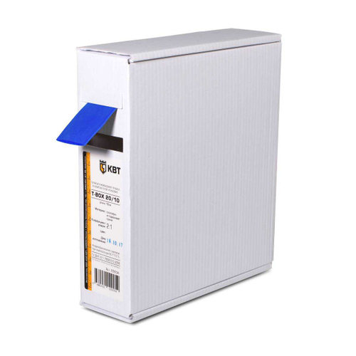 Трубка термоусадочная Т-BOX-8/4 син (10м) КВТ