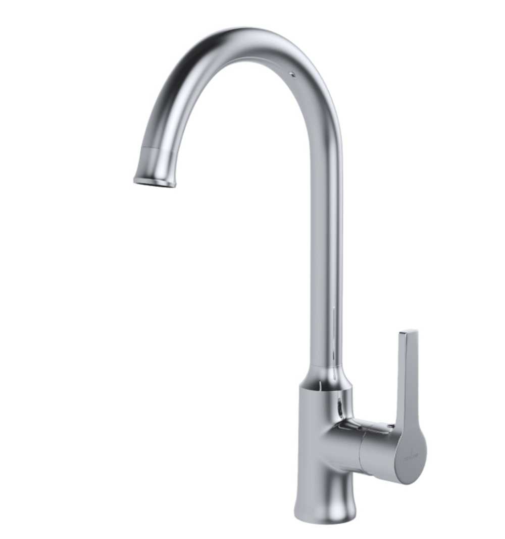 Смеситель для кухни 35k MIXLINE ML22-032 "Round" высокий излив боковая ручка